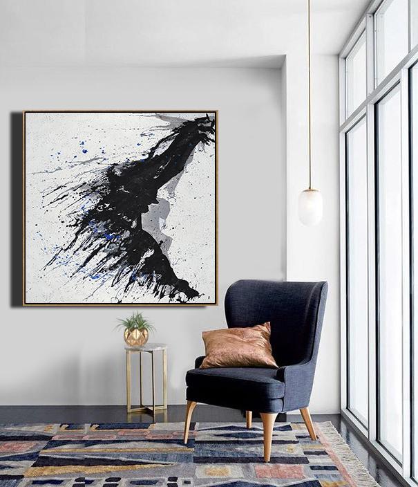Minimalist Drip Painting #MN321A - Click Image to Close